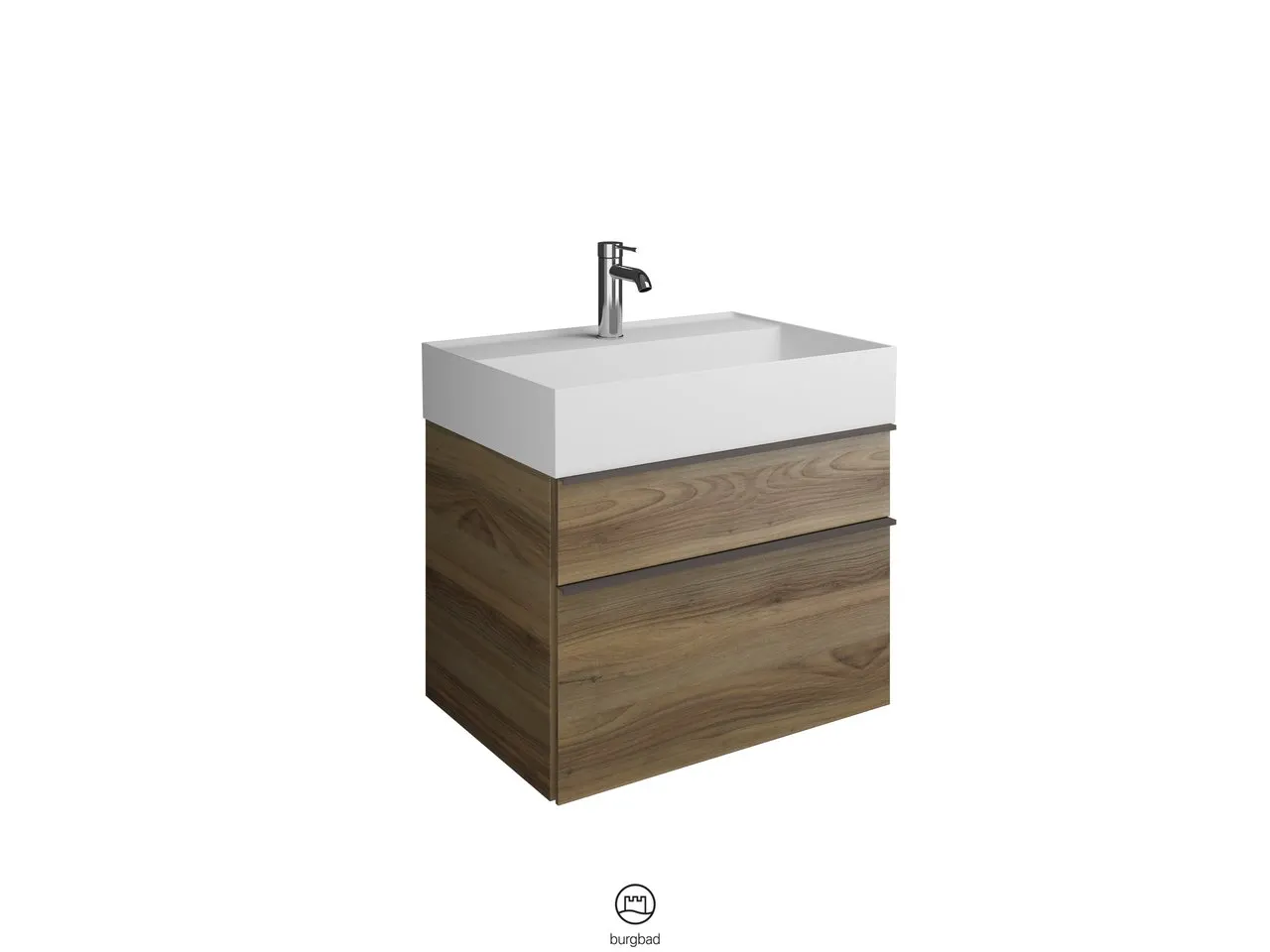 burgbad Badmöbelset „Yumo“ in Eiche Dekor Silber burgbad Badmöbelset „Yumo“ in Eiche Dekor Silber