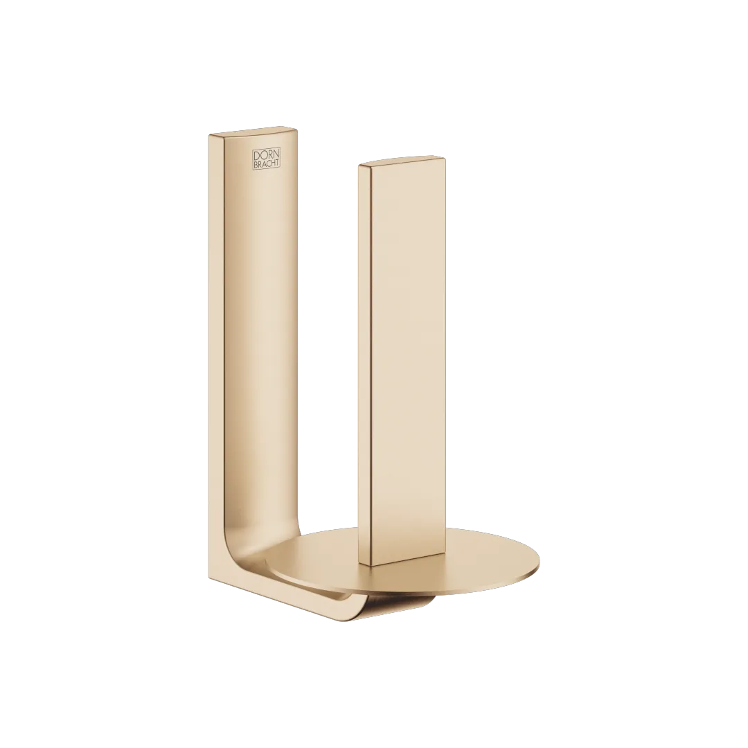 Dornbracht Reserve-Papierrollenhalter Light Gold gebürstet PVD, Stichmaß 61 mm, Breite 90 mm, Höhe 155 mm, Ausladung 130 mm