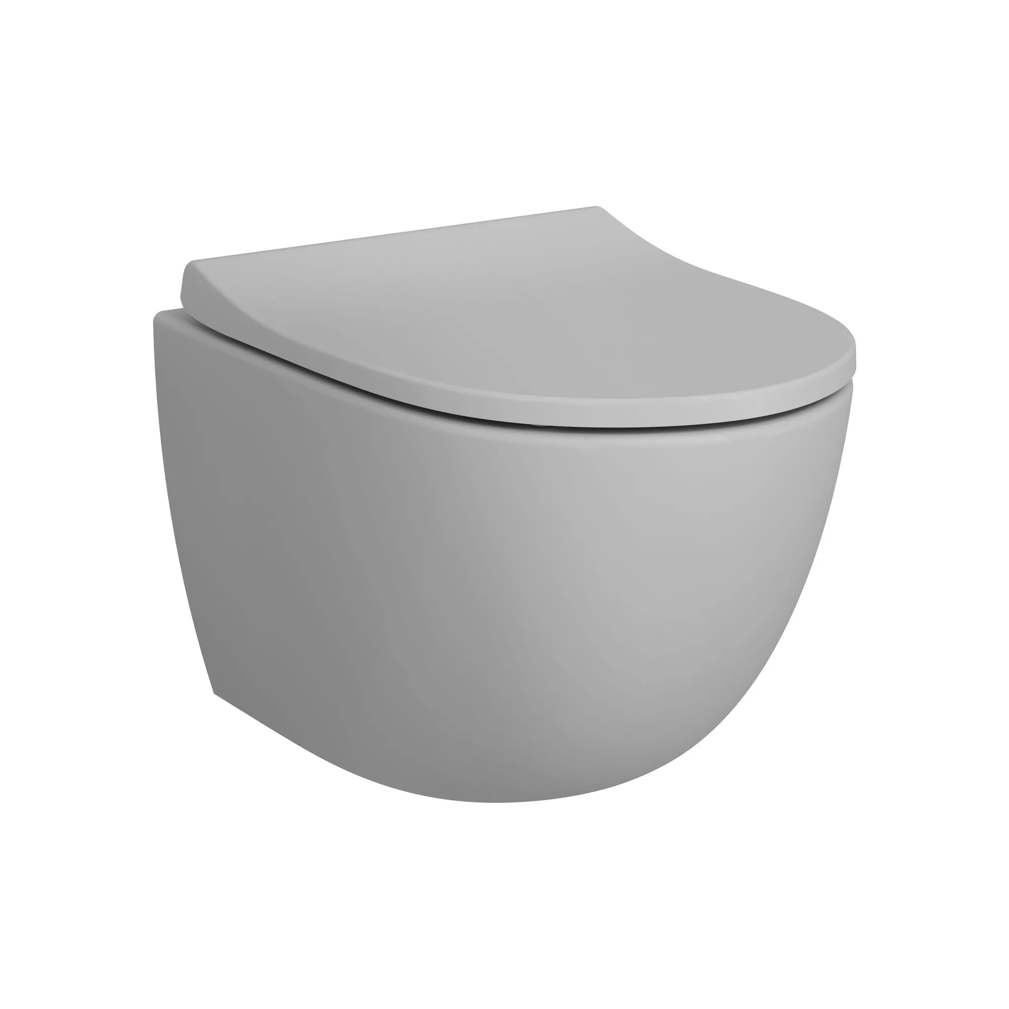 VitrA Sento Wand-WC Flush 2.0 Compact 36x50 cm, Steingrau Matt VitrA Sento Wand-WC Flush 2.0 Compact 36x50 cm, Steingrau Matt