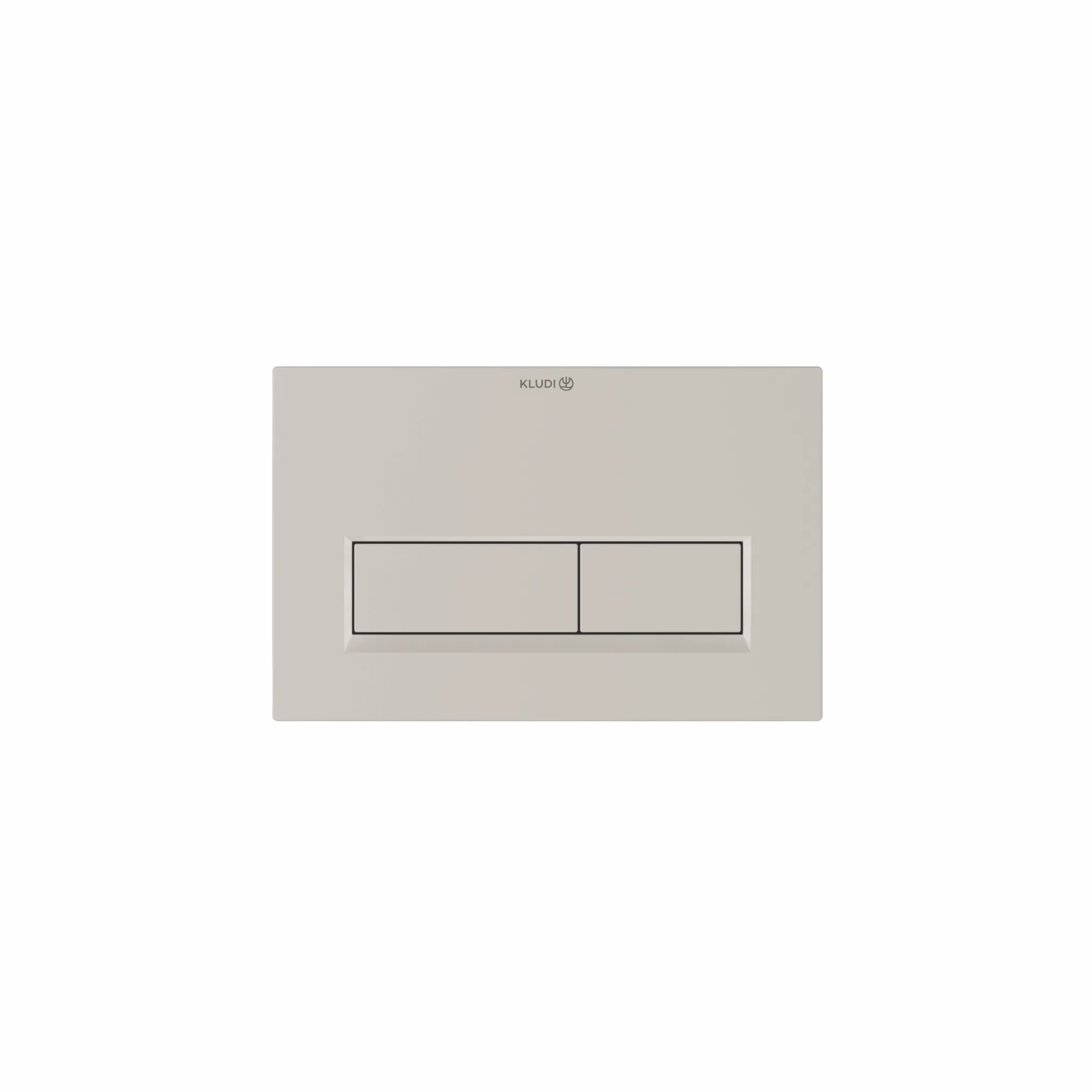 Kludi UNIFIX Betätigungsplatte Eckig, 244 x 160 mm, Matt Light Dove