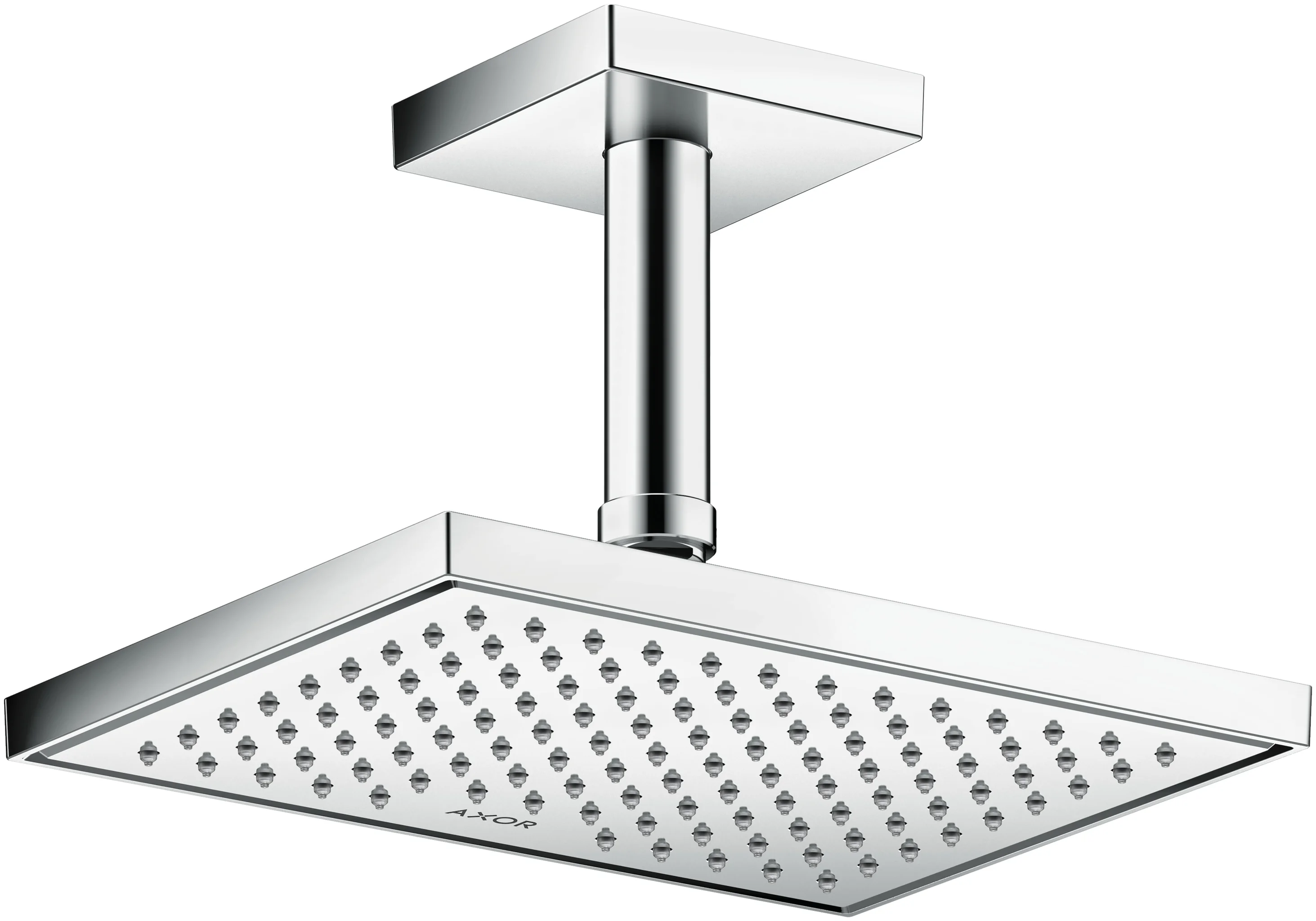 Hansgrohe AXOR ShowerSolutions Kopfbrause 1jet EcoSmart, Chrom, 245 x 185 mm, winkelverstellbar, abnehmbar zur Reinigung Hansgrohe AXOR ShowerSolutions Kopfbrause 1jet EcoSmart, Chrom, 245 x 185 mm, winkelverstellbar, abnehmbar zur Reinigung