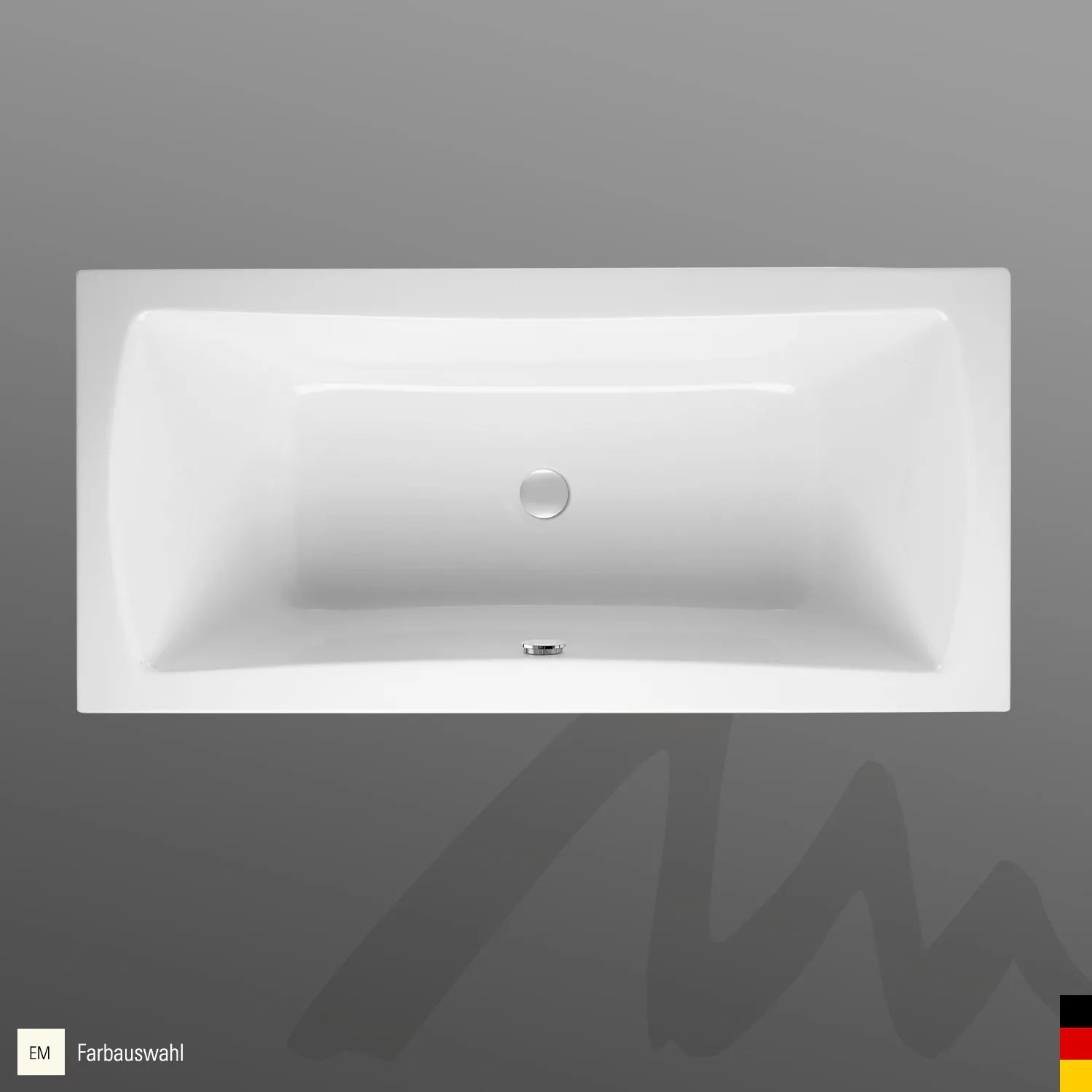 Mauersberger jucunda Acryl-Badewanne Rechteckform duo 1800x900x500, Farbgruppe 3