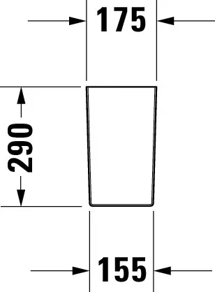 Halbsäule DuraStyle für 231965, 231960, 231955, weiß