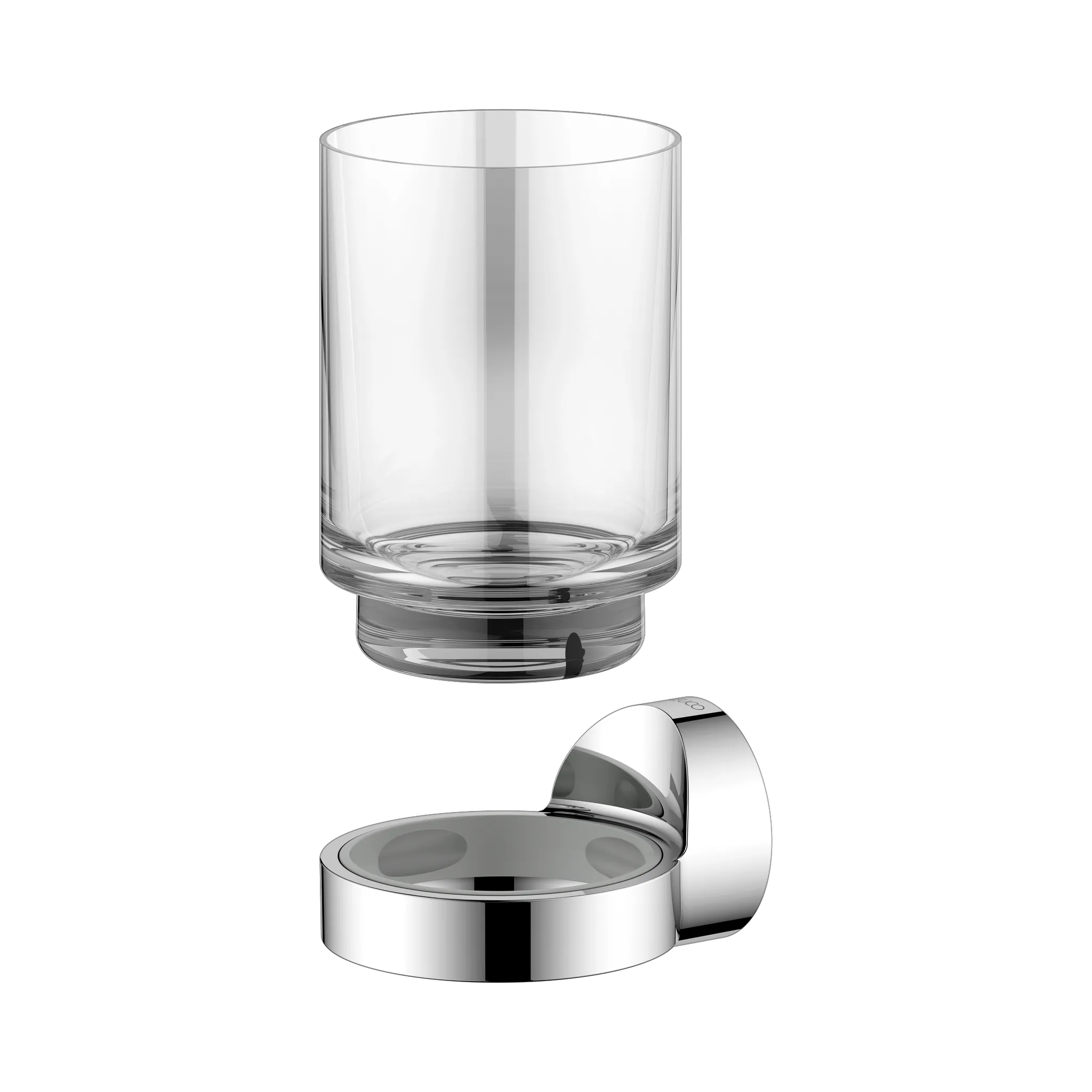 Collection REVA 12850019000 Glashalter mit Echtkristall-Glas verchromt
