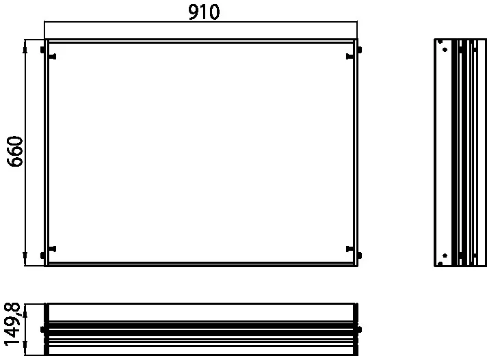 emco Unterputz-Einbaurahmen für Spiegelschrank „asis prestige“ 91 × 66 × 14,9 cm emco Unterputz-Einbaurahmen für Spiegelschrank „asis prestige“ 91 × 66 × 14,9 cm