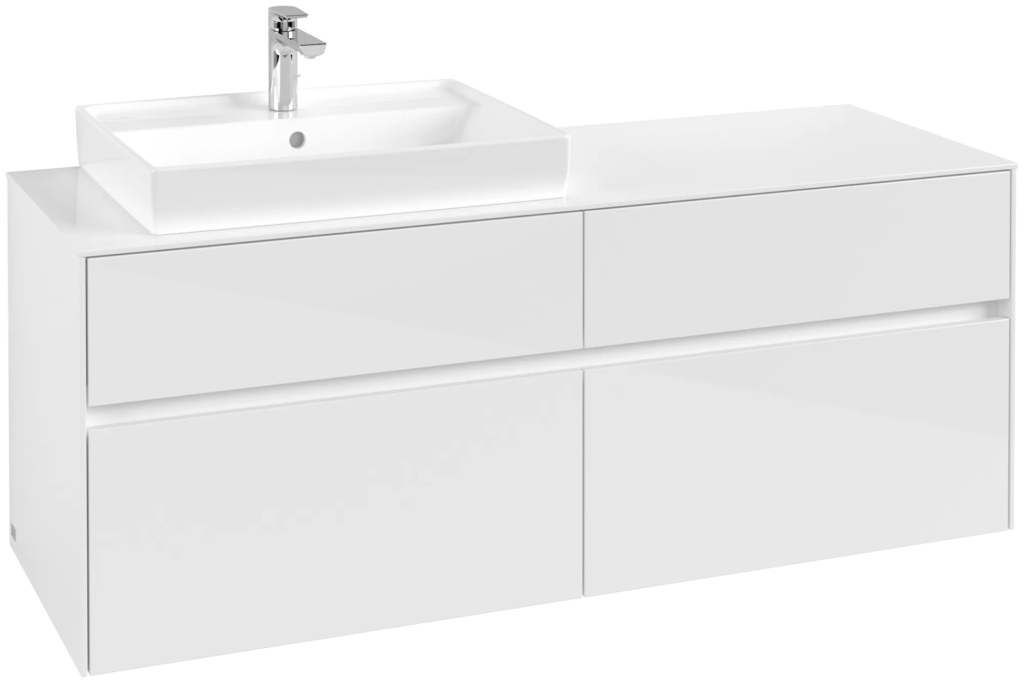 Villeroy & Boch Collaro Waschbeckenunterschrank C08500 1400x548x500mm Glossy White