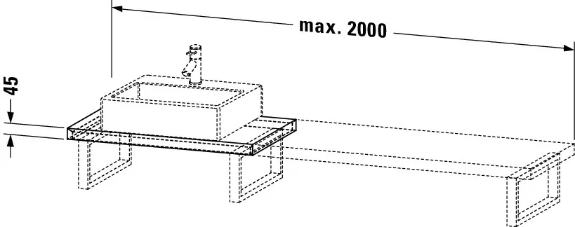 Duravit Konsole „L-Cube“