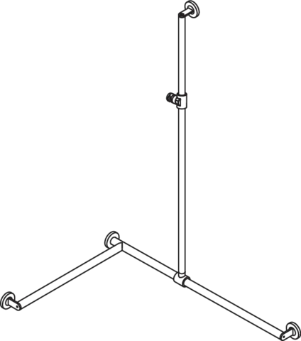 HEWI Haltegriff Ausführung links „System 900“ in Anthrazitgrau HEWI Haltegriff Ausführung links „System 900“ in Anthrazitgrau