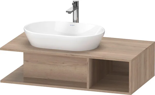 Duravit Waschtischunterschrank wandhängend „D-Neo“ 100 × 26 × 55 cm in Eiche Marmoriert