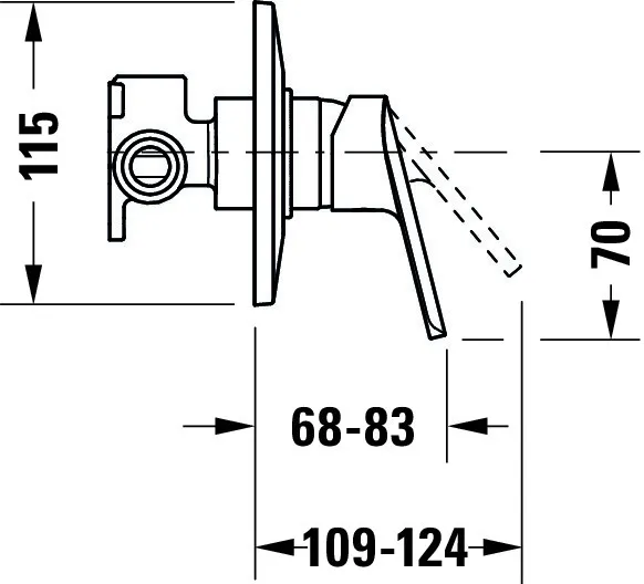 Duravit Einhand-Unterputz-Armatur „No.1“ in Chrom Duravit Einhand-Unterputz-Armatur „No.1“ in Chrom