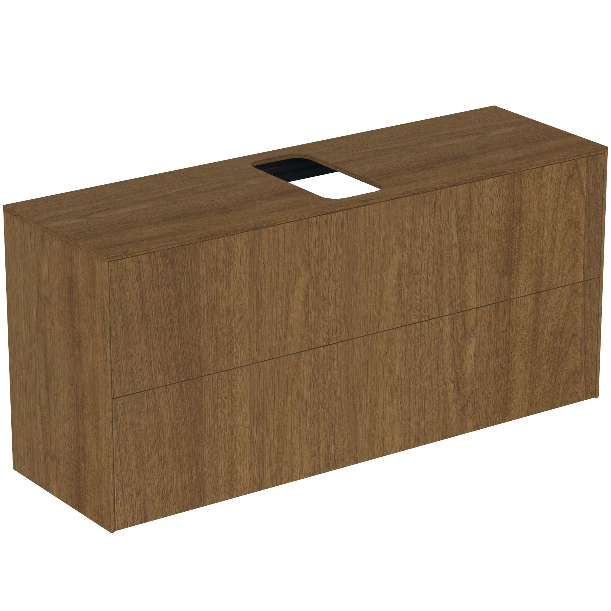 Ideal Standard Waschtischunterschrank „Conca“ 120,2 × 55 × 37,3 cm Walnuss dunkel Furnier Ideal Standard Waschtischunterschrank „Conca“ 120,2 × 55 × 37,3 cm Walnuss dunkel Furnier