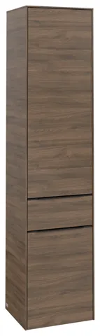 Villeroy & Boch Hochschrank mit Schublade „Subway 3.0“ 40 × 171 × 36,2 × 36,2 cm 2 Türen, 1 Auszug, 1 × fixer Fachboden, Anschlag: links, 3 × Glasfachboden, 2 Türen, Anschlag links