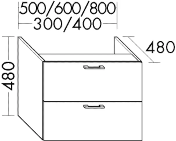 burgbad Hochschrank „Sys30“ 340 × 480 × 520 mm in Weiß Matt