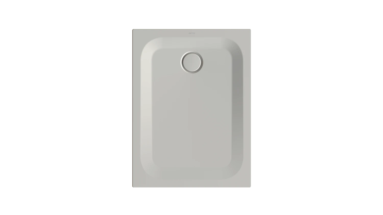 Bette rechteck Duschwanne „BetteUltra“ 1000 × 750 mm mit BetteAntirutsch Pro, ohne Oberflächenveredelung, ohne Wannenträger, in Silver