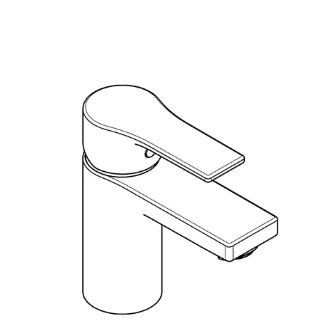 Kludi ZENTA SL Waschtisch-EHM 75mm chrom Kludi ZENTA SL Waschtisch-EHM 75mm chrom