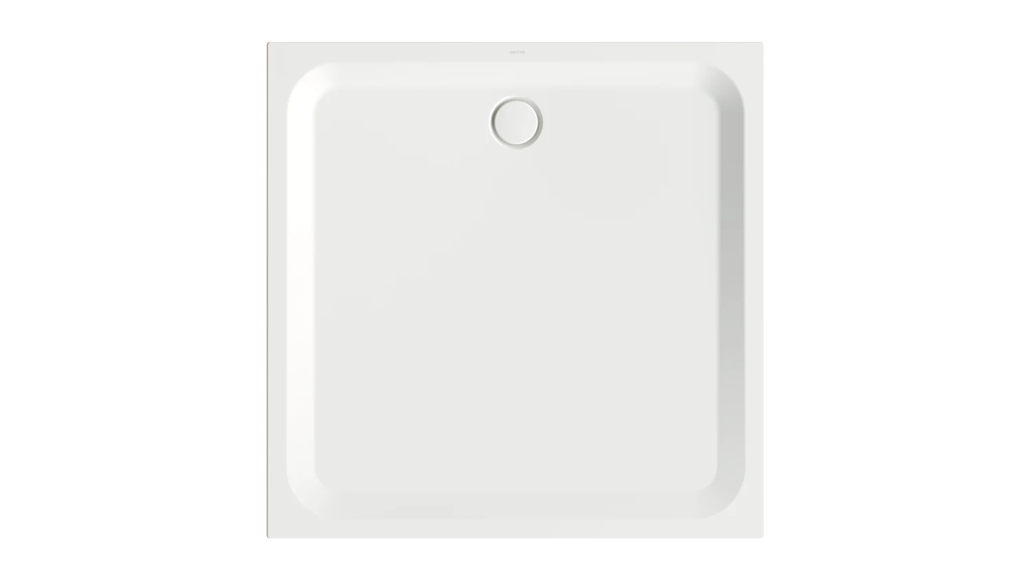 Bette quadrat Duschwanne „BetteUltra“ 1300 × 1300 mm ohne Oberflächenbeschichtung, ohne Oberflächenveredelung, ohne Wannenträger, in Snow