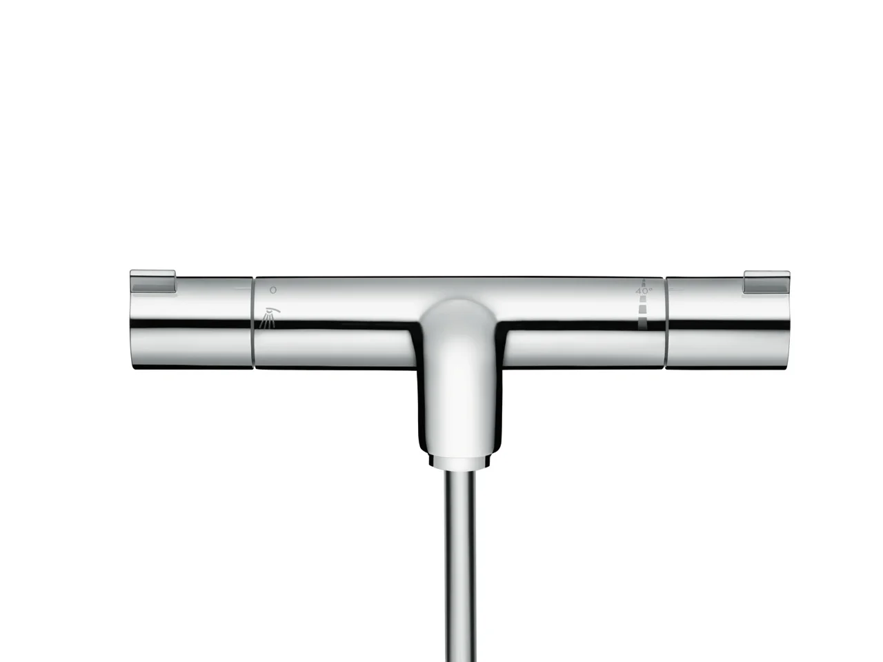 Hansgrohe Ecostat 1001 CL Wannenthermostat Aufputz Chrom, Ausladung 182 mm, 2 Verbraucher, Normalstrahl, max. Durchfluss 20 l/min