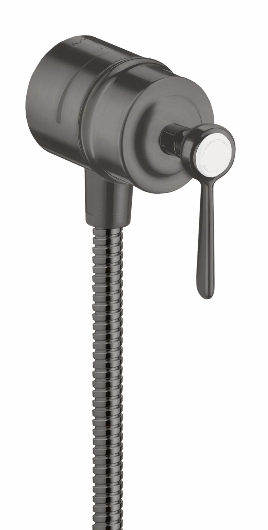 Hansgrohe AXOR Montreux Wandabsperrventil mit Rückflussverhinderer, Brushed Black Chrome, DN15 Hansgrohe AXOR Montreux Wandabsperrventil mit Rückflussverhinderer, Brushed Black Chrome, DN15