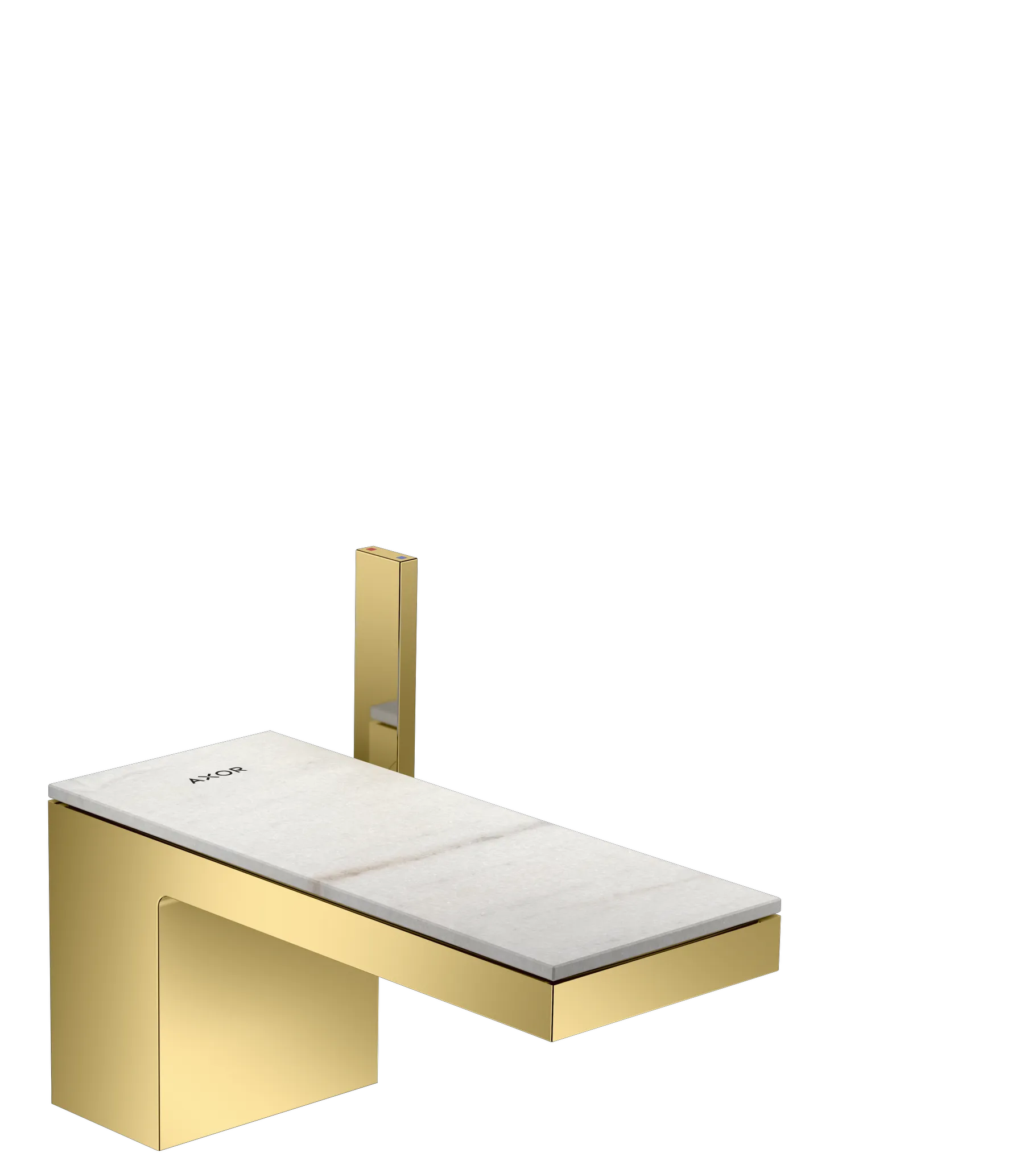 Hansgrohe AXOR MyEdition Mischer mit Platte 200 Marmor Lasa Covelano Vena Oro Hansgrohe AXOR MyEdition Mischer mit Platte 200 Marmor Lasa Covelano Vena Oro