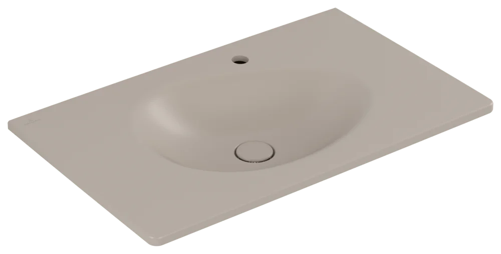 Villeroy & Boch Antao Schrankwaschtisch TitanCeram 800x500mm Rechteck 1HL. o. ÜL. Almond CeramicPlus