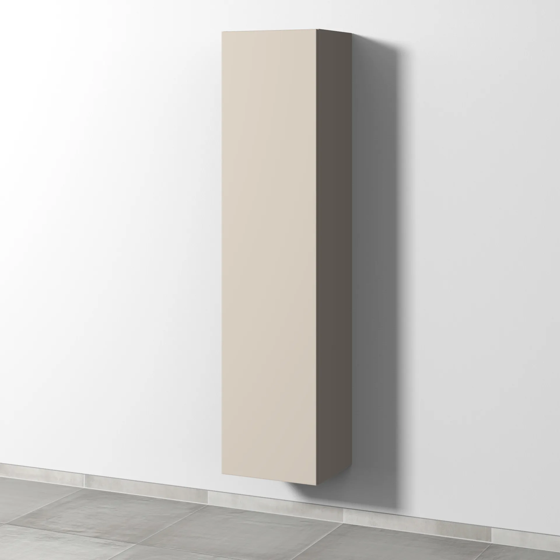 Sanipa Hochschrank „3way“ 400 × 1700 × 345 mm Anschlag links, in Kaschmir (matt), Anschlag links