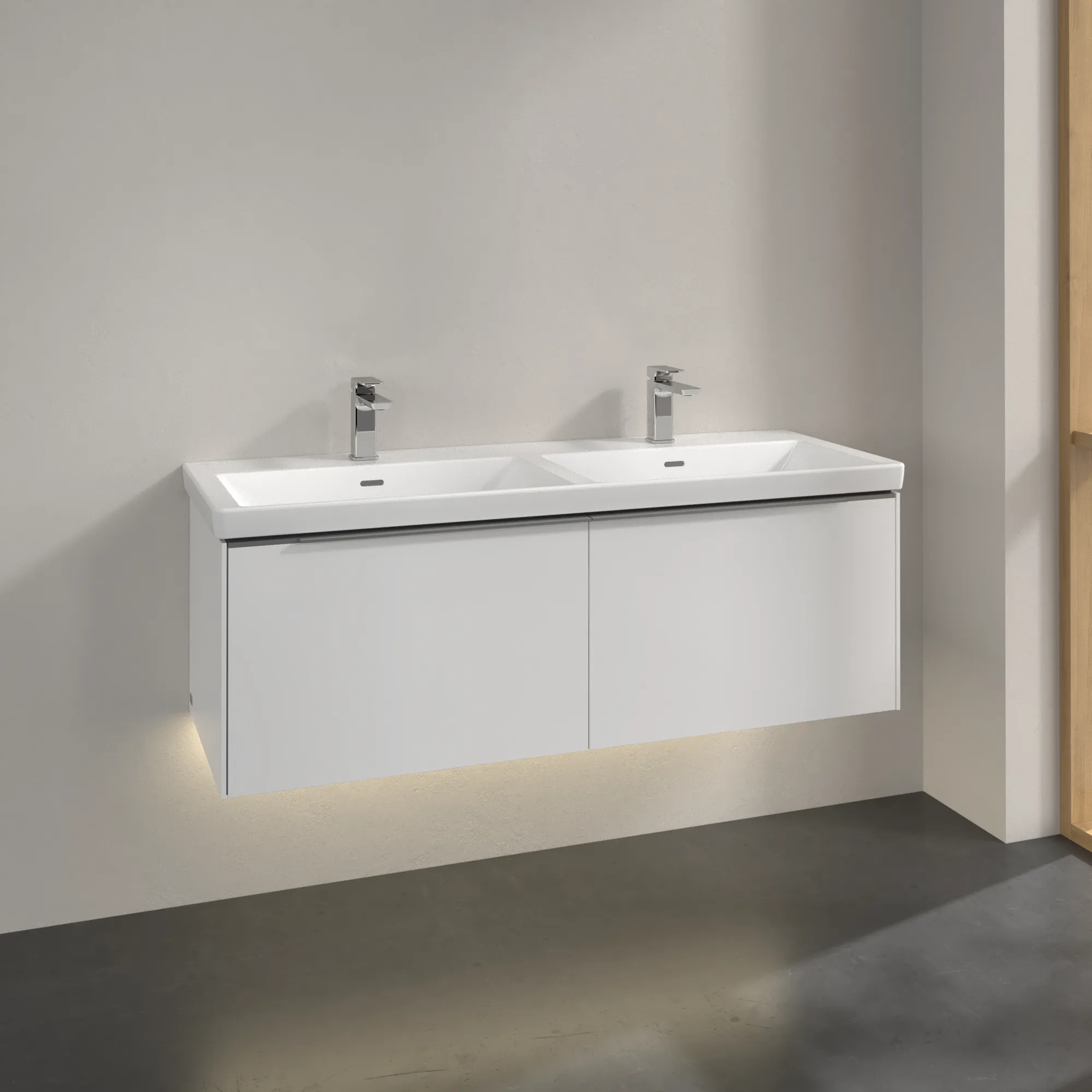 Villeroy & Boch Subway 3.0 Waschbeckenunterschrank C567L0, 1272 x 429 x 478 mm, Brilliant White