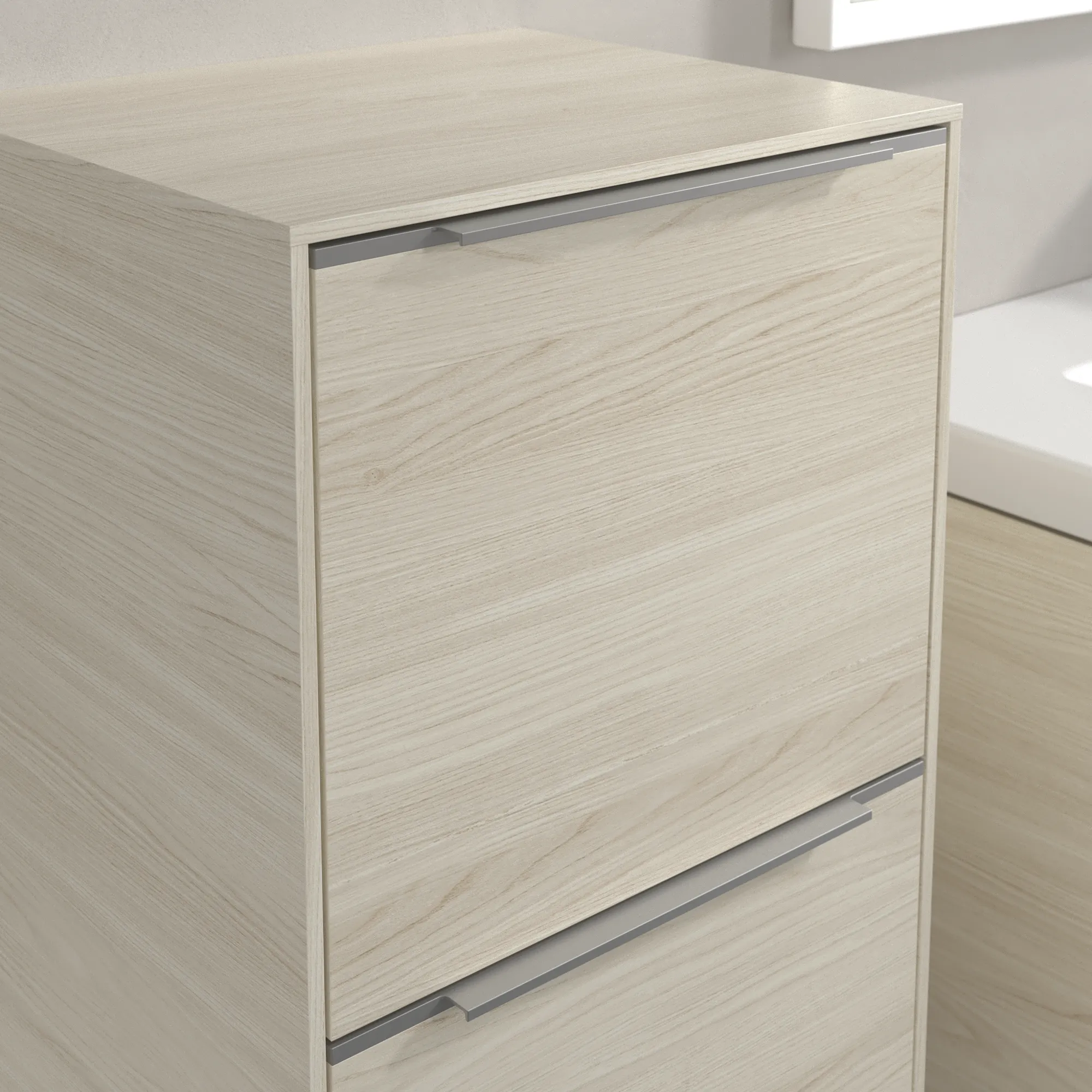 Villeroy & Boch Seitenschrank „Subway 3.0“ 40 × 86 × 36,2 × 36,2 cm 1 Auszug, 1 Tür, Anschlag (Scharnier) links, 1 Tür, Anschlag links