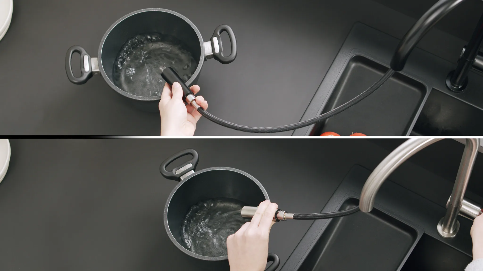 Hansgrohe Talis M54 Einhebel-Küchenmischer 210, Ausziehbrause, 2jet, sBox, Mattschwarz