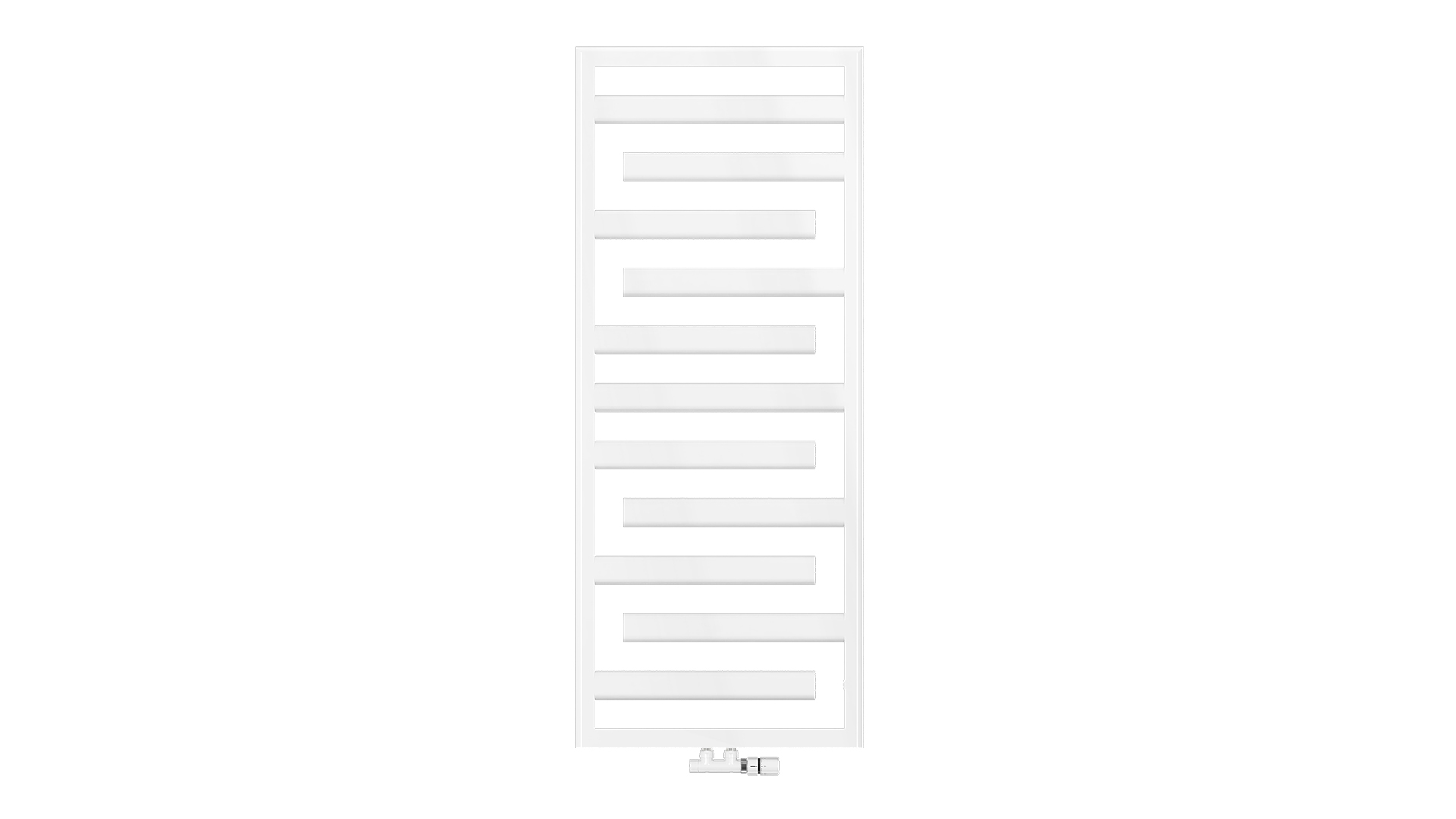 Zehnder Design-Heizkörper „Tetris“ 60 × 146 cm in Verkehrsweiß (RAL 9016, glänzend)