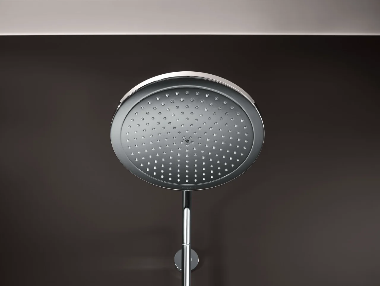 Hansgrohe Croma Select S Showerpipe 280 chrom, 1-Jet mit Thermostat, RainAir Strahl, 400 mm Brausearmlänge, höhenverstellbare Handbrausehalterung