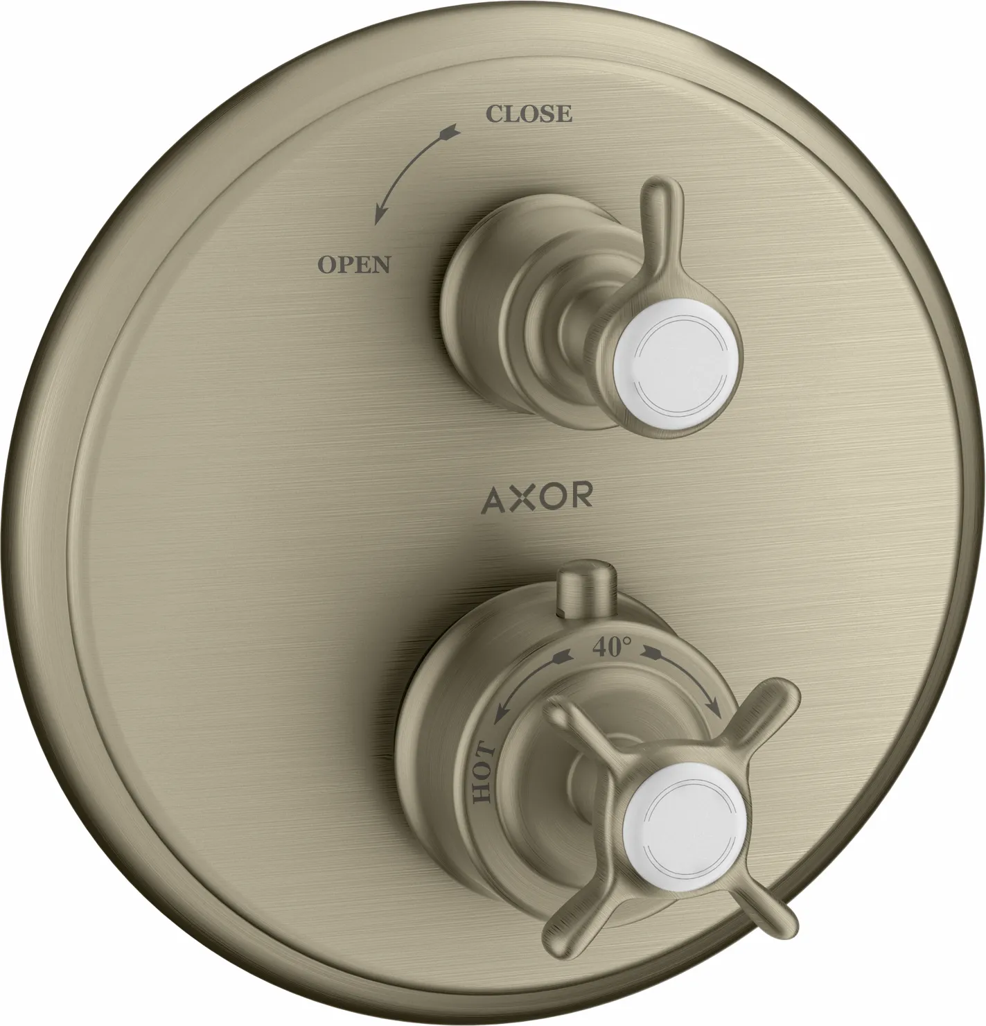 Thermostat Unterputz Axor Montreux F-Set chrom mit Absperrventil