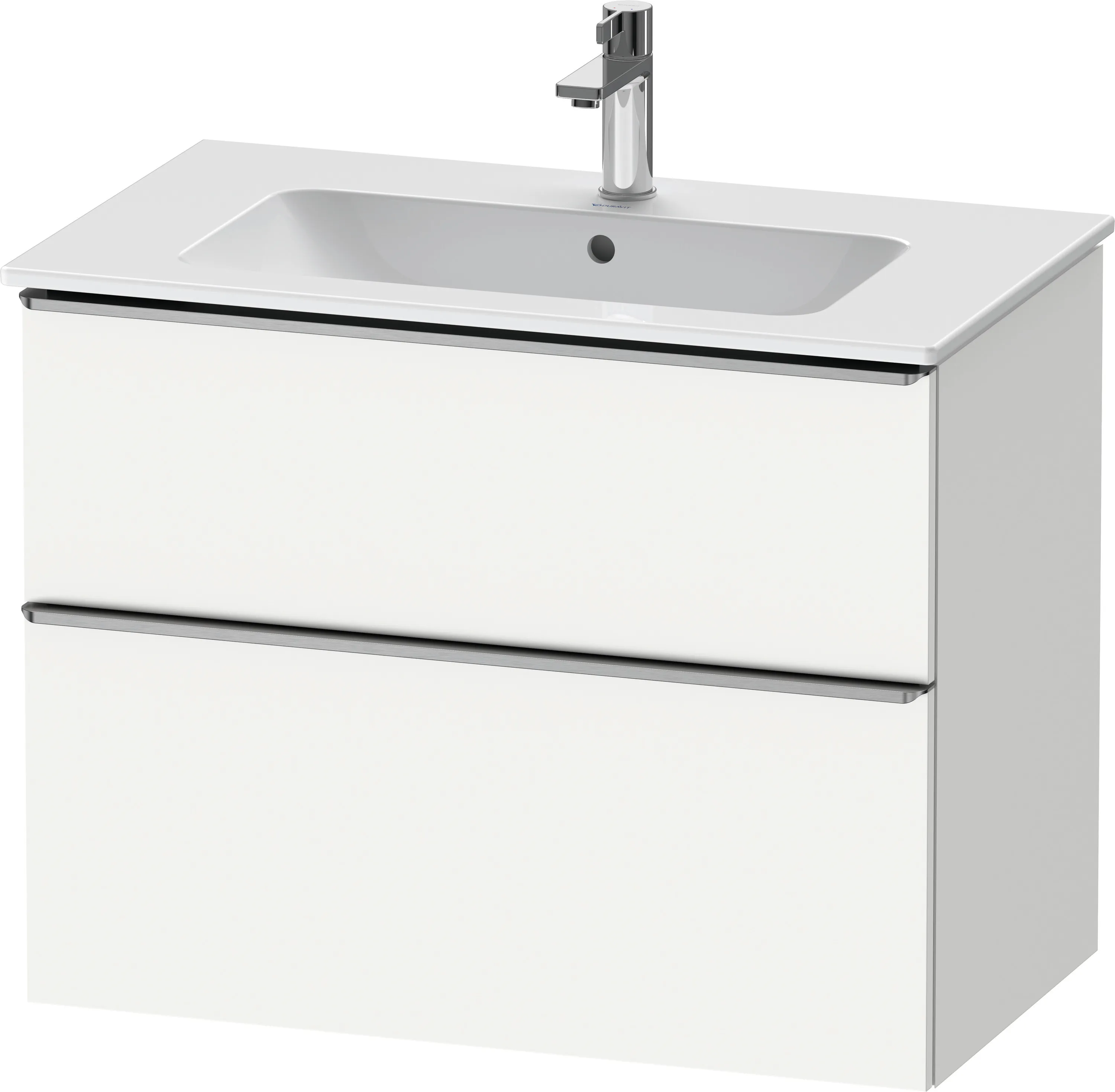 Duravit Waschtischunterschrank wandhängend „D-Neo“ 81 × 62,5 × 46,2 cm Weiß Matt