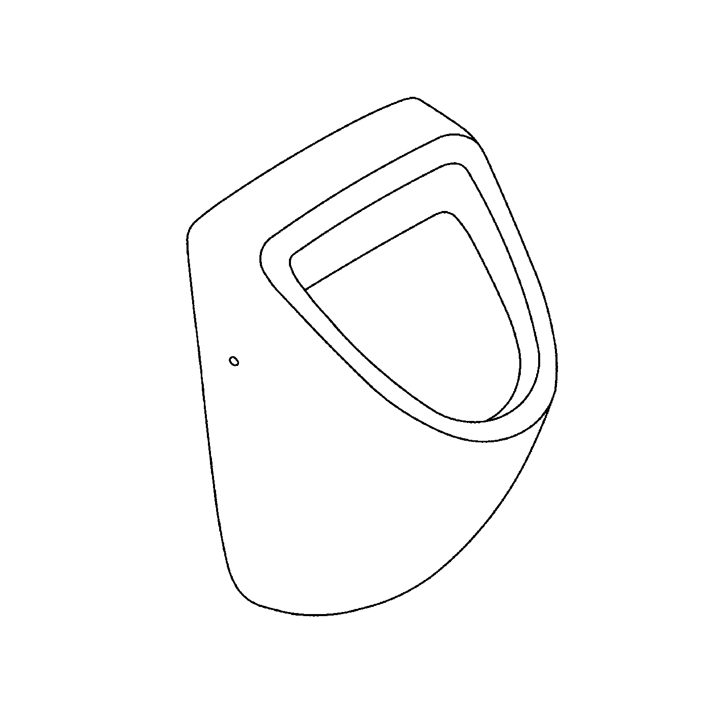 Urinal Bau Keramik 39438, Zulauf verdeckt, aus Sanitärkeramik, alpinweiß Urinal Bau Keramik 39438, Zulauf verdeckt, aus Sanitärkeramik, alpinweiß