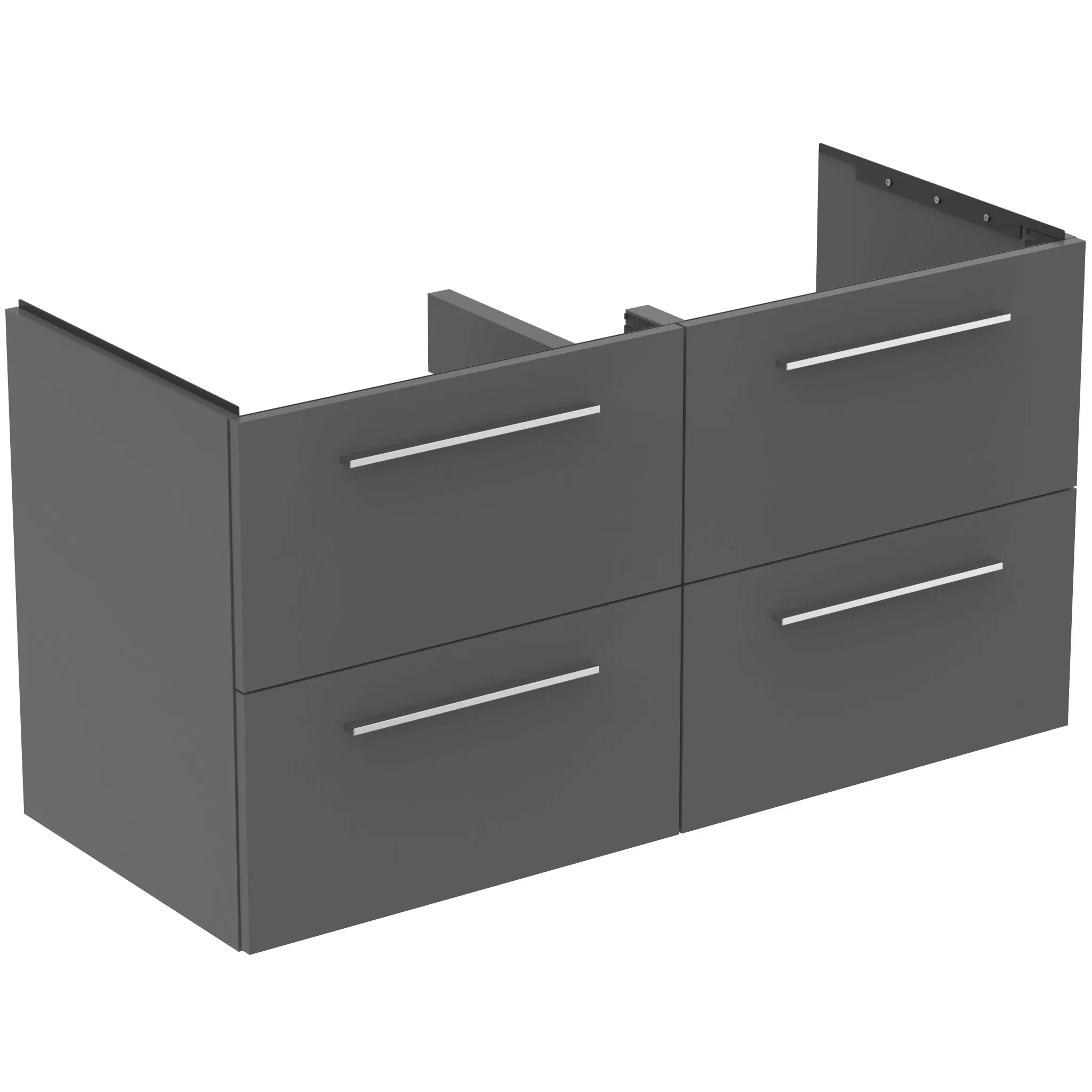 Ideal Standard Waschtischunterschrank „i.lifeB“ 120 × 63 × 50,5 cm Quarzgrau matt