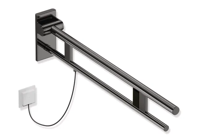 HEWI Stützklappgriff Duo, System 900, Edelstahl PVD, 900 mm Ausladung