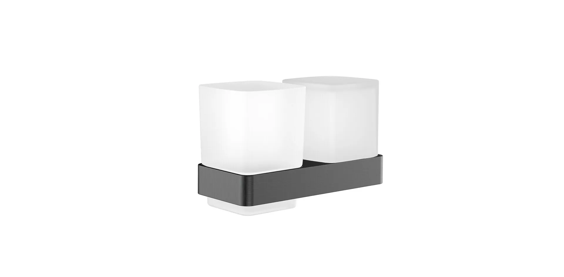 loft Glashalter/SeifenspenderGlasteile satiniert, schwarz/chrom loft Glashalter/SeifenspenderGlasteile satiniert, schwarz/chrom