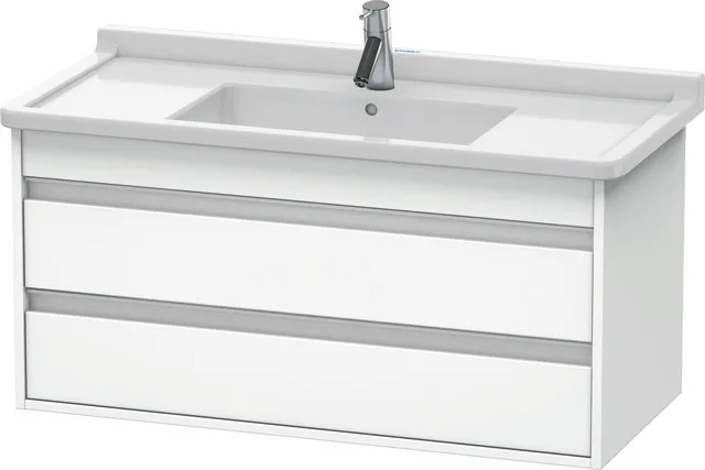 Duravit Waschtischunterschrank wandhängend „Ketho“ 100 × 48 × 45,5 cm Weiß Matt