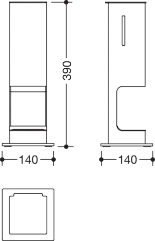 HEWI Desinfektion „System 900“ 14 cm