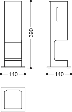 HEWI Spender für Flüssigseife „System 900“, Befestigung verdeckt HEWI Spender für Flüssigseife „System 900“, Befestigung verdeckt