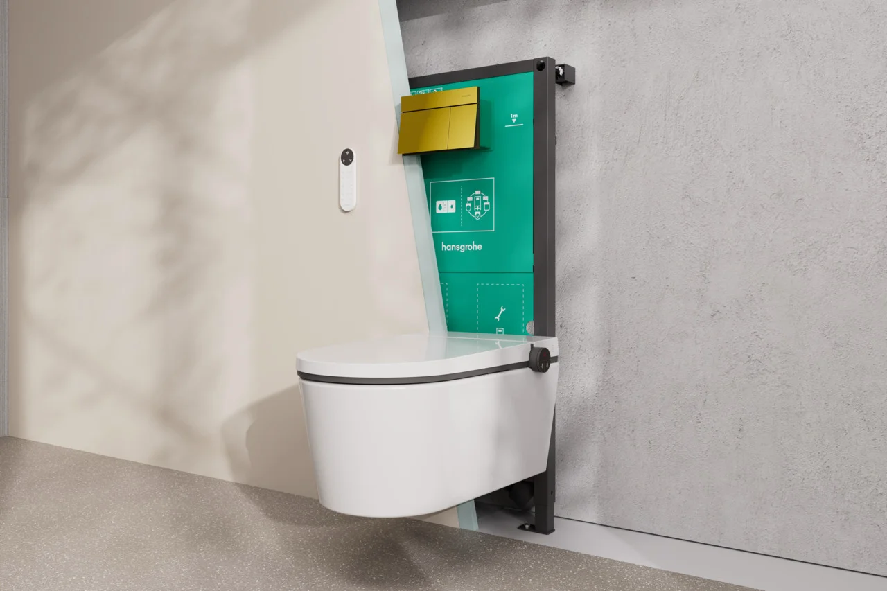 Hansgrohe iFrame universal Unterputzspülkasten 1120 für Wand-WC, Trocken- und Nassbau, verstellbare Entwässerungstiefe 75–115 mm, Spülmengen 6 l / 3 l, Anschluss R ½ Hansgrohe iFrame universal Unterputzspülkasten 1120 für Wand-WC, Trocken- und Nassbau, verstellbare Entwässerungstiefe 75–115 mm, Spülmengen 6 l / 3 l, Anschluss R ½