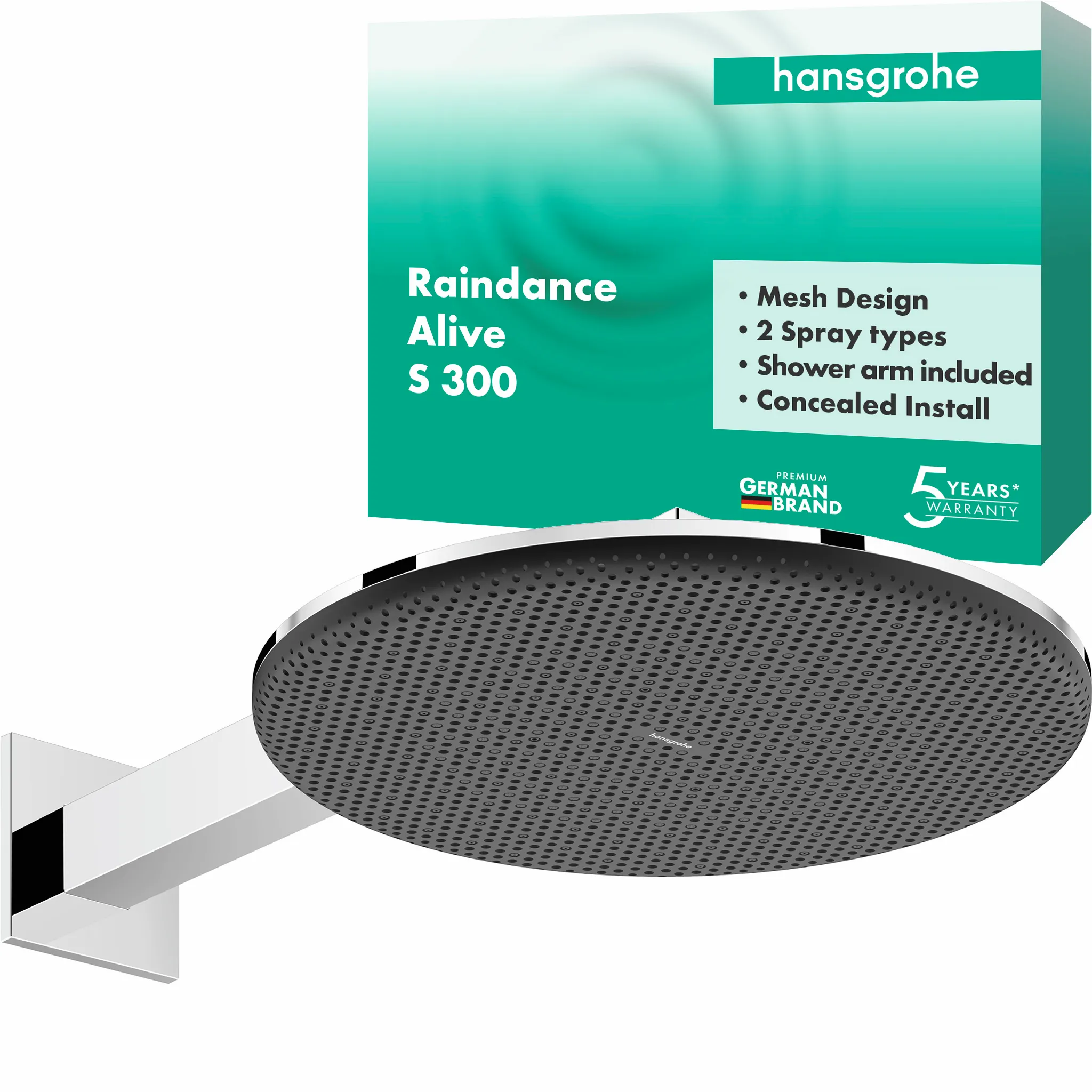 Duschkopf „Raindance Alive S“ in Chrom Duschkopf „Raindance Alive S“ in Chrom