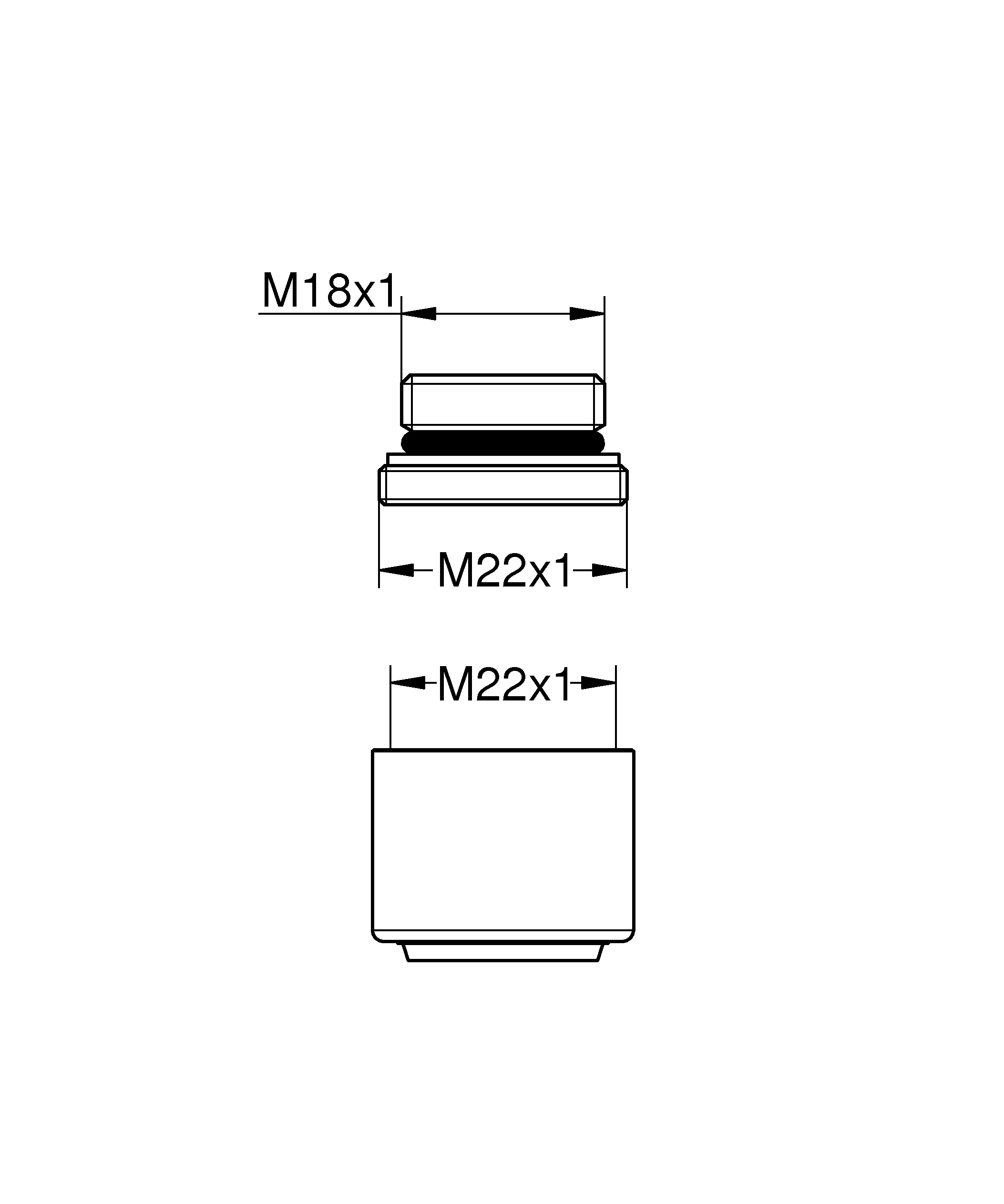 Mousseur 06574, Innengewinde, M 22 × 1, Durchflussklasse A, 13,5 - 15,0 l/min bei 3 bar, chrom