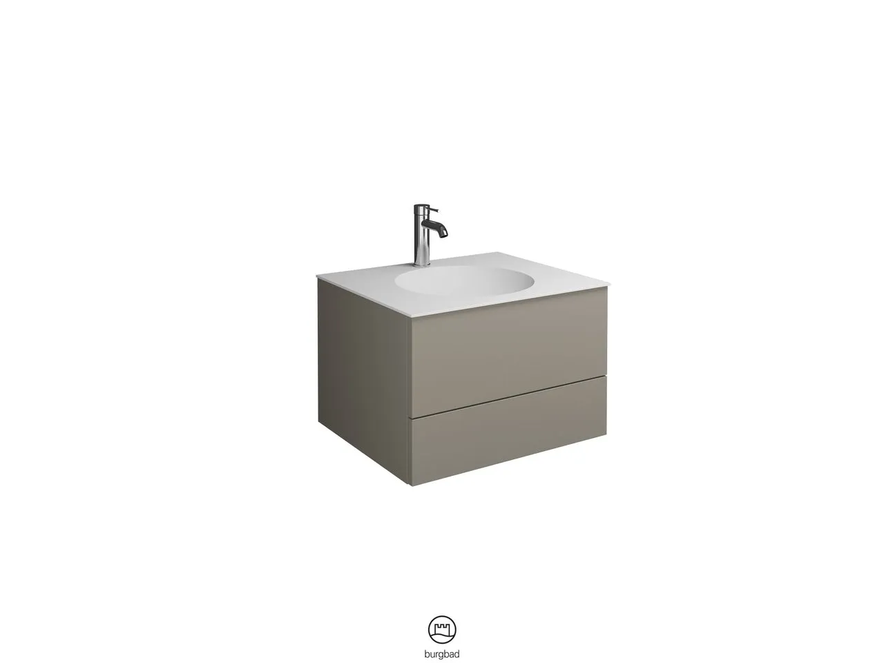 burgbad Badmöbelset „Coco“ in Sand Solid Matt