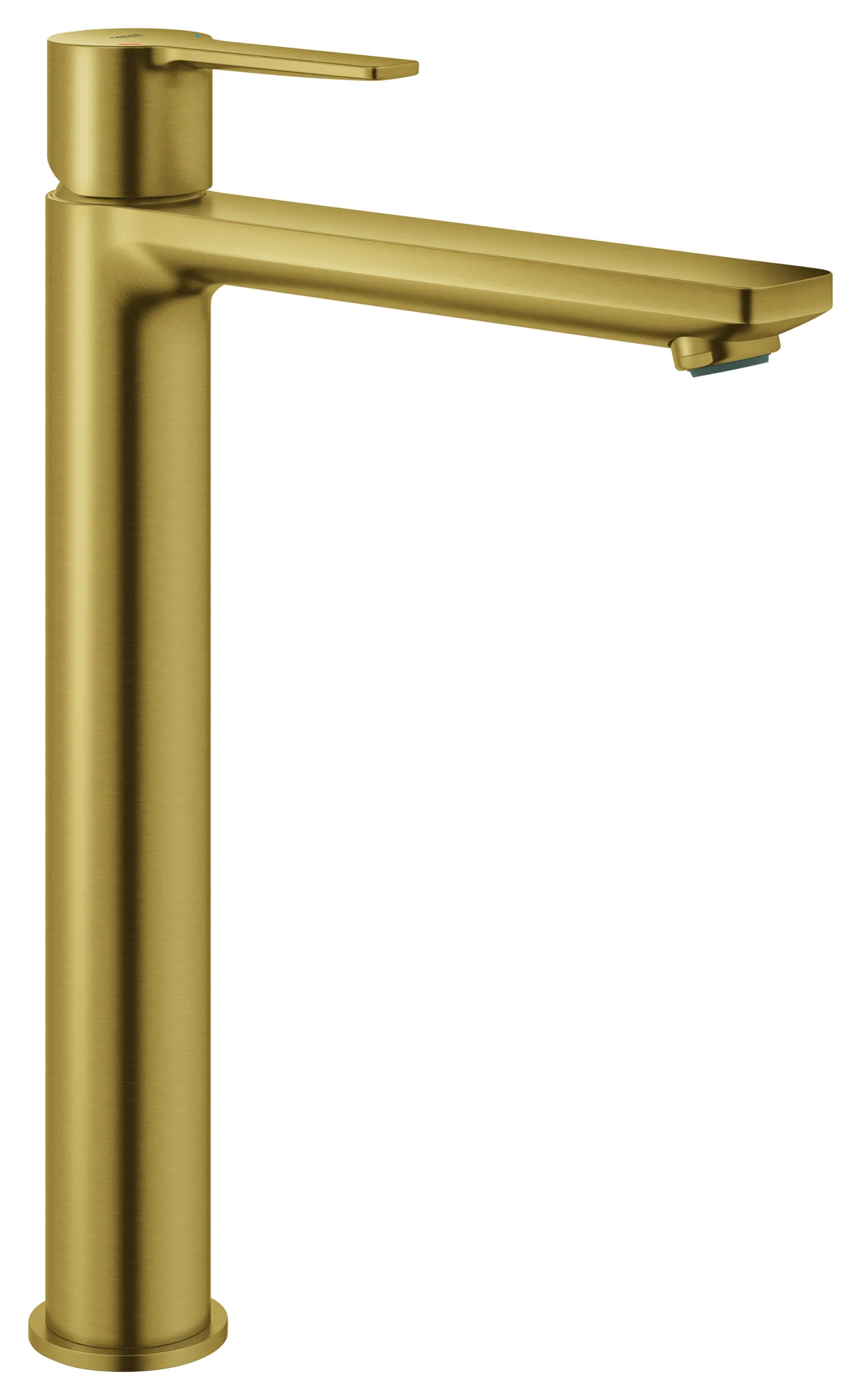 Grohe Einhand-Waschtischbatterie Lineare XL-Size cool sunrise gebürstet, 1/2 Loch, für freistehende Waschschüsseln, glatter Körper, Auslaufhöhe 254 mm Grohe Einhand-Waschtischbatterie Lineare XL-Size cool sunrise gebürstet, 1/2 Loch, für freistehende Waschschüsseln, glatter Körper, Auslaufhöhe 254 mm
