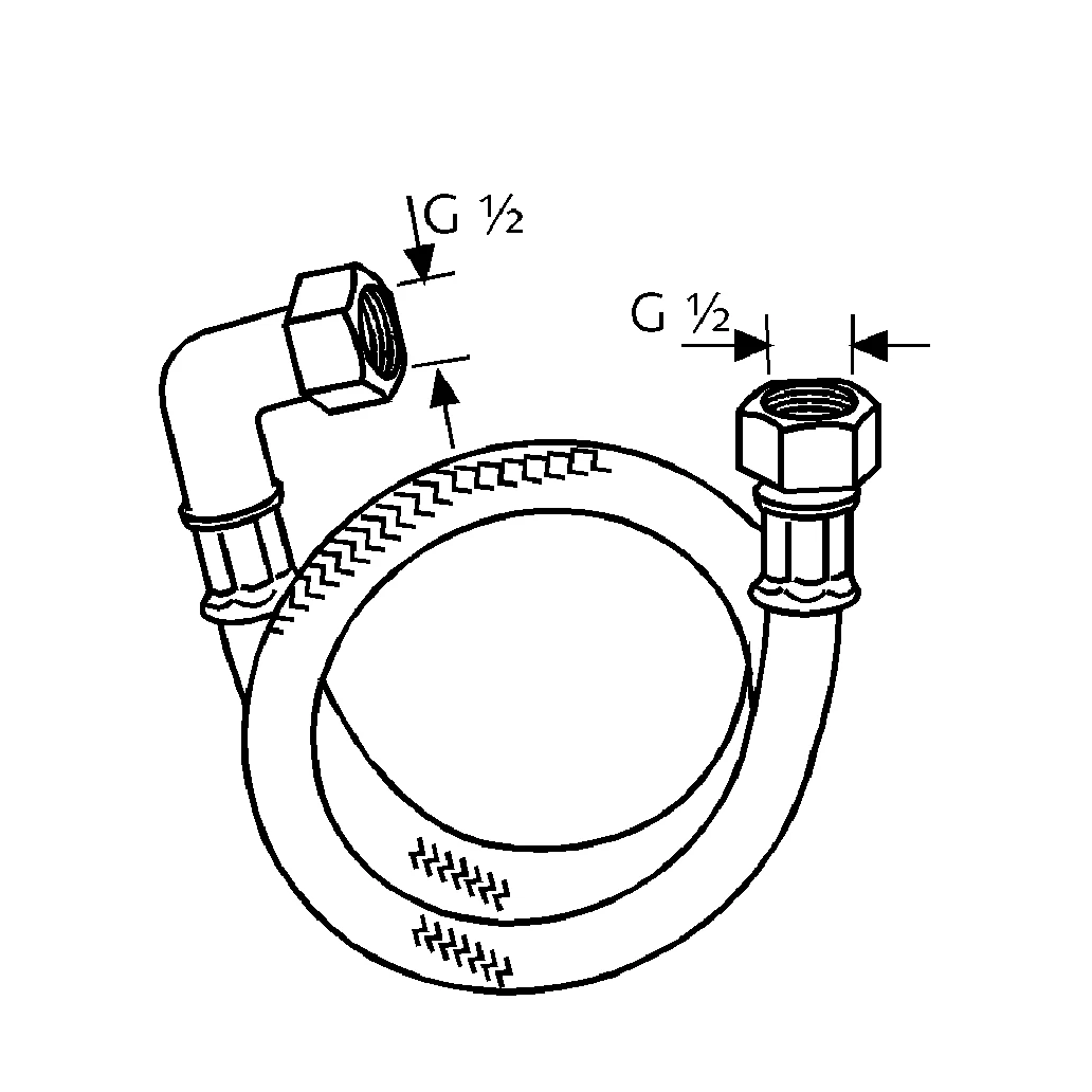 NirostaDruckschlauch L 600mm Neutral, W270 NirostaDruckschlauch L 600mm Neutral, W270