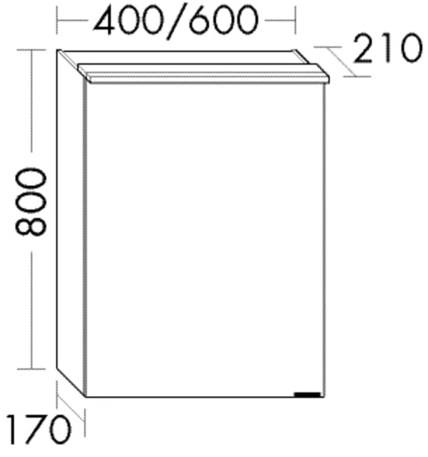 Spiegelschrank SPMP040 von burgbad - rc40System, beidseitig verspiegelt, LED-Aufsatzleuchte 4000 K, Maße: H. 800 mm x B. 400 mm x T. 170 mm Spiegelschrank SPMP040 von burgbad - rc40System, beidseitig verspiegelt, LED-Aufsatzleuchte 4000 K, Maße: H. 800 mm x B. 400 mm x T. 170 mm