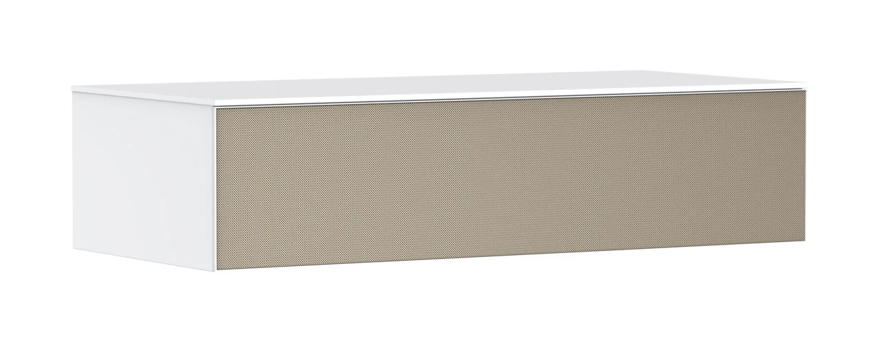 Hansgrohe Xevolos E Sideboard Mattweiß 1180x550 mm, 1 Schubkasten, grifflos mit PushOpen und SoftClose, Wandmontage