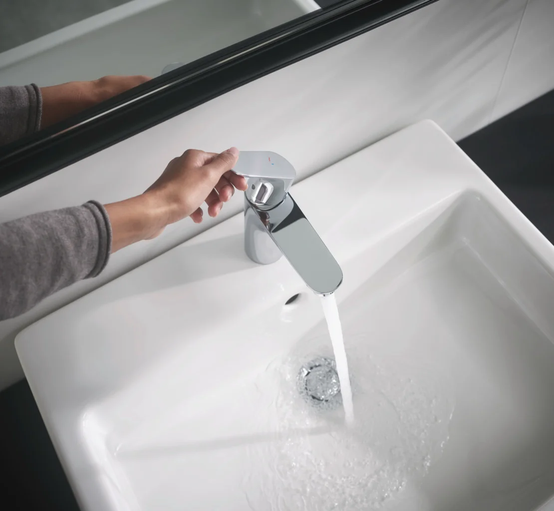 Hansgrohe Waschtischmischer Focus CoolStart, Chrom, Ausladung 119 mm, Auslaufhöhe 94 mm, Hebelgriff, Normalstrahl, max. Durchflussmenge 5 l/min Hansgrohe Waschtischmischer Focus CoolStart, Chrom, Ausladung 119 mm, Auslaufhöhe 94 mm, Hebelgriff, Normalstrahl, max. Durchflussmenge 5 l/min