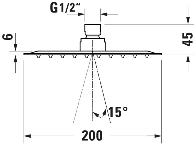 Duschkopf „Zubehör Armaturen“ in Chrom Duschkopf „Zubehör Armaturen“ in Chrom