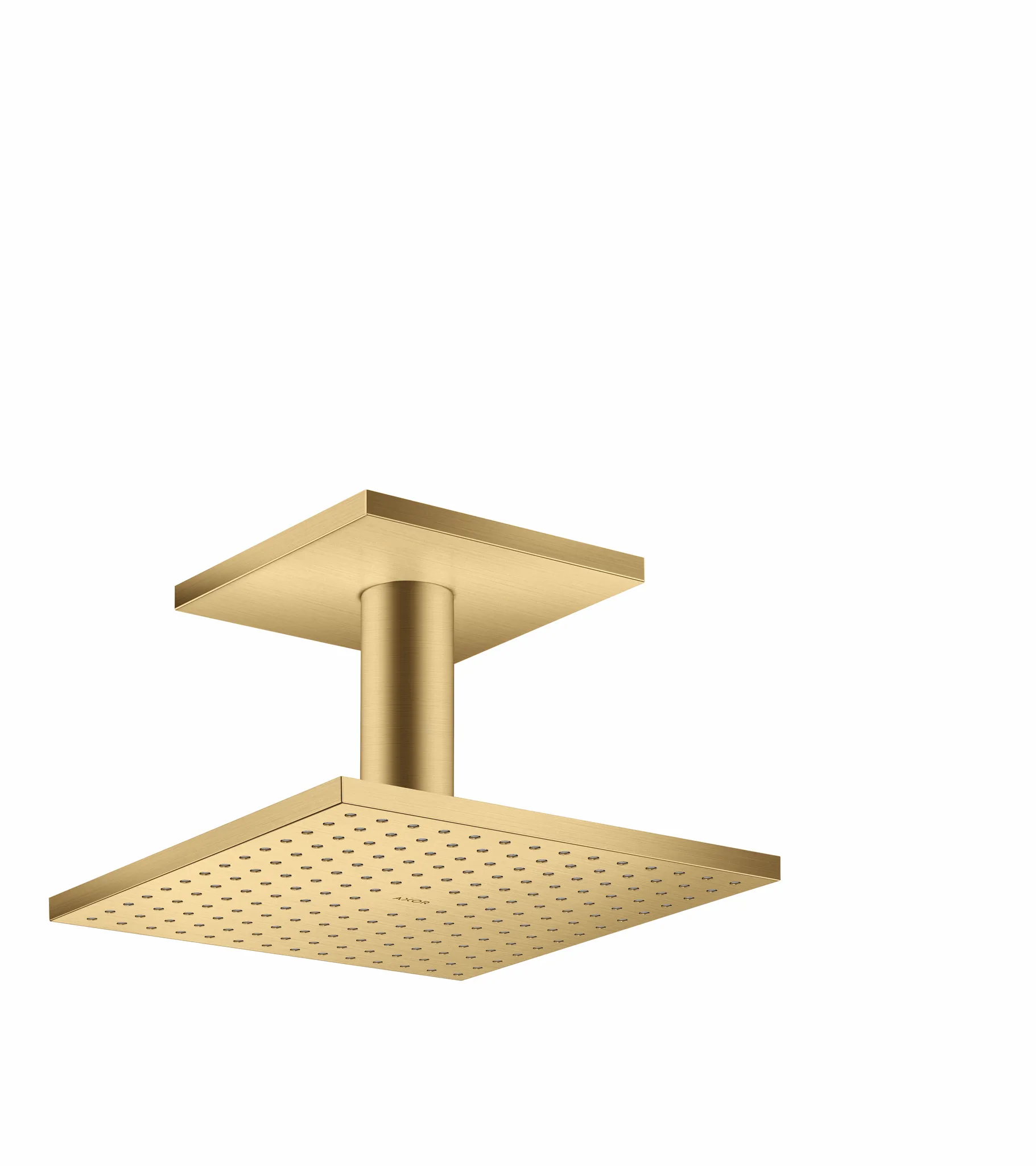 Hansgrohe AXOR ShowerSolutions Kopfbrause 250⁄250 2jet mit Deckenanschluss, Brushed Gold Optic